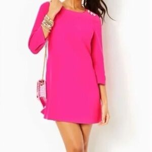 Lilly Pulitzer Vibrant Pink Romper Dress